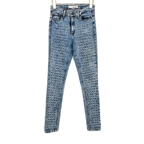 KanCan Estilo High Rise Skinny Jeans Acid Wash Distressed Frayed Size 3 24" - Picture 7 of 7